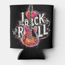 I Liebe Rock'n'Roll Electric Guitar Painting Dosenkühler