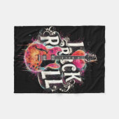 I Liebe Rock'n'Roll Electric Guitar Painting Fleecedecke (Vorderseite (Horizontal))