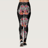 I Liebe Rock'n'Roll Electric Guitar Painting Leggings (Rückseite)