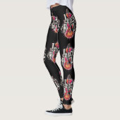 I Liebe Rock'n'Roll Electric Guitar Painting Leggings (Links)
