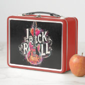 I Liebe Rock'n'Roll Electric Guitar Painting Metall Brotdose (Beispiel)