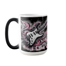 I Liebe Rock'n'Roll Electric Guitar Painting