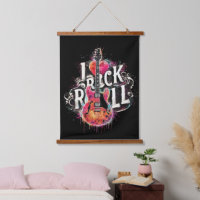 I Liebe Rock'n'Roll Electric Guitar Painting