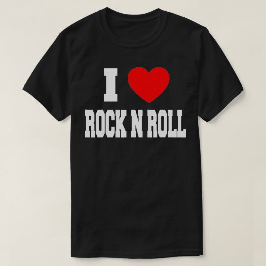 I LIEBE ROCK'N'ROLL T-Shirt (Design vorne)