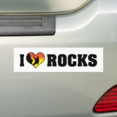 I Liebe Rocks Autoaufkleber (Auf Auto)