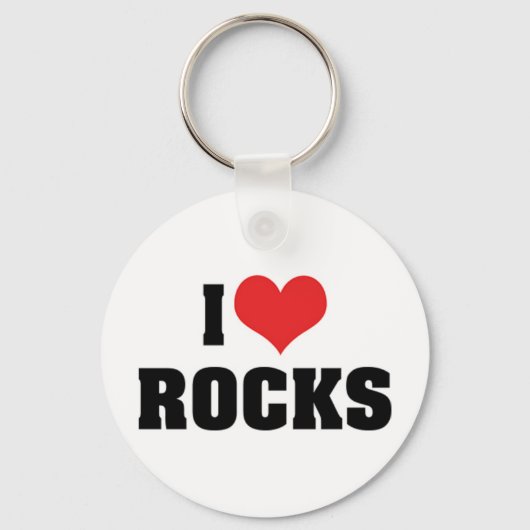 I Liebe Rocks - Rock Geology Geologist Lover Schlüsselanhänger (Vorderseite)