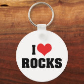 I Liebe Rocks - Rock Geology Geologist Lover Schlüsselanhänger (Vorderseite)