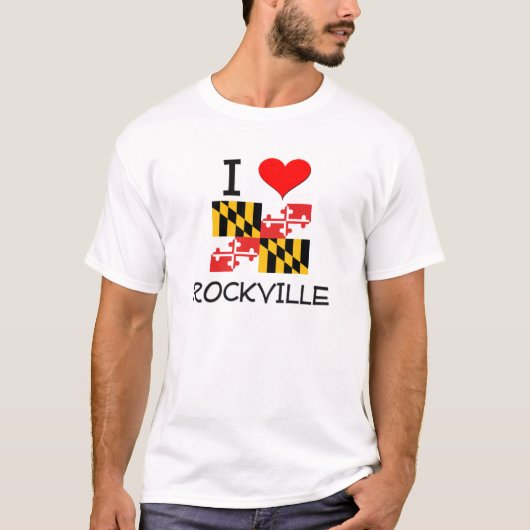 I Liebe Rockville Maryland T-Shirt (Vorderseite)