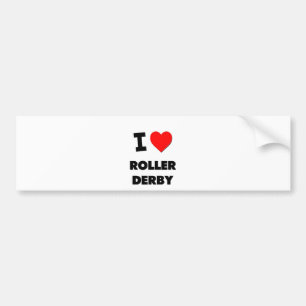 I Liebe-Rolle Derby Autoaufkleber