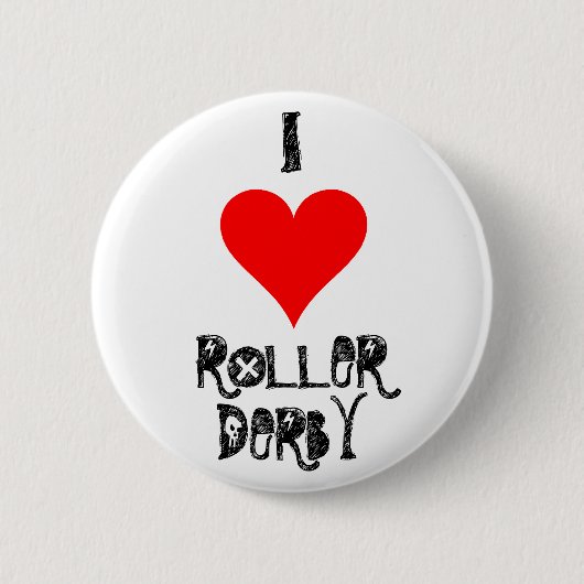 I LIEBE-ROLLE DERBY BUTTON (Vorderseite)