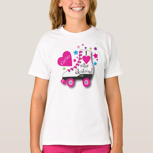 I Liebe-Rollen-Skaten-T - Shirt (Vorderseite)