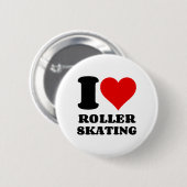 I LIEBE ROLLER SKATEN BUTTON (Vorne & Hinten)