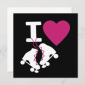 I Liebe Roller Skaten Einladung (Vorne/Hinten)