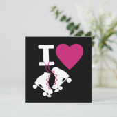 I Liebe Roller Skaten Einladung (Stehend Vorderseite)