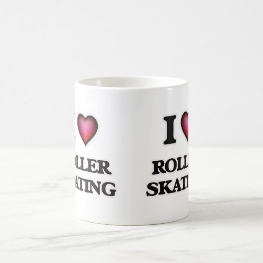 I Liebe Roller Skaten Kaffeetasse (Mittel)