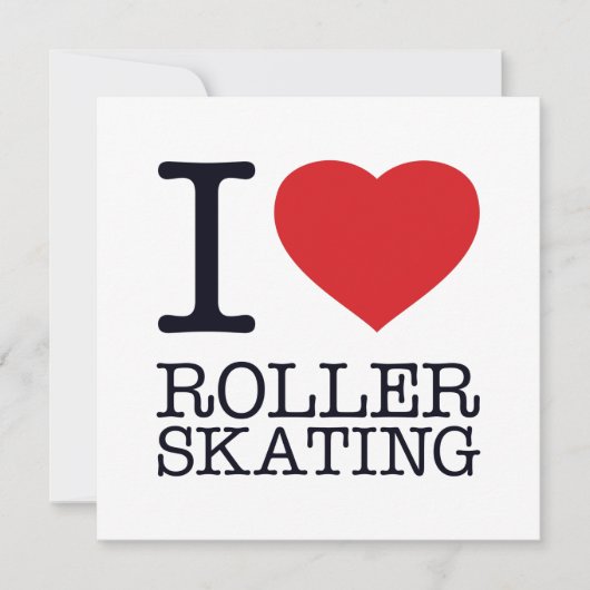 I LIEBE ROLLER SKATEN SAVE THE DATE (Vorderseite)