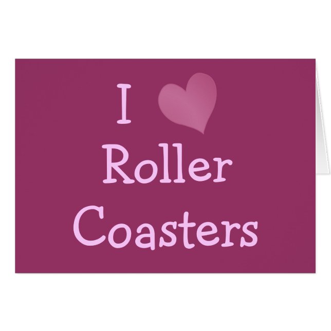 I Liebe Roller Untersetzer (Vorderseite (Horizontal))