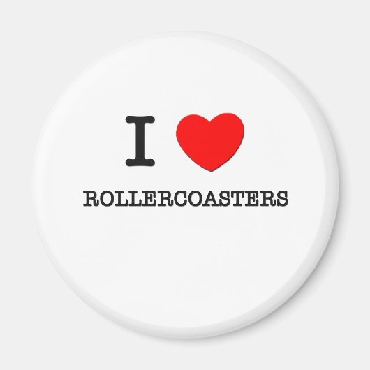 I Liebe Rolleraster Magnet (Vorne)