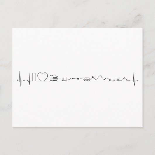 I Liebe Rom (ecg style) Souvenir Postkarte (Vorderseite)