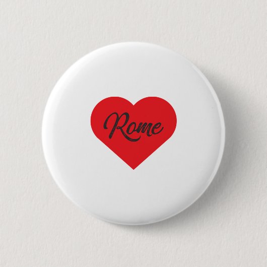 I Liebe Rom - Italien Button (Vorderseite)
