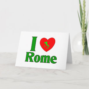 I Liebe Rom Italien Feiertagskarte