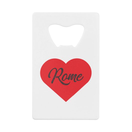 I Liebe Rom - Italien Geldbeutel Flaschenöffner (Vorderseite)