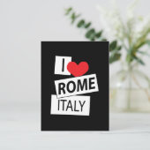 I Liebe Rom Italien Postkarte (Stehend Vorderseite)