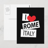 I Liebe Rom Italien Postkarte (Vorne/Hinten)