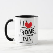 I Liebe Rom Italien Tasse (Links)