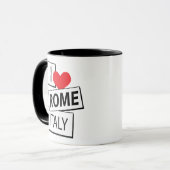 I Liebe Rom Italien Tasse (Vorderseite Links)