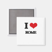 I Liebe Rom Magnet (Vorderseite/Rückseite)
