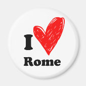I Liebe Rom Magnet (Vorne)