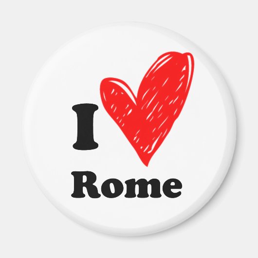 I Liebe Rom Magnet (Vorne)