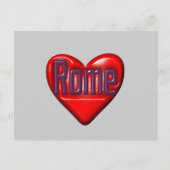 I Liebe Rom Postkarte (Vorderseite)