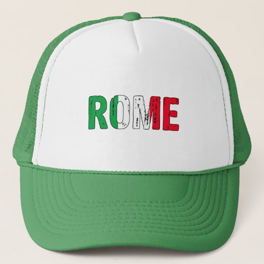 I Liebe Rom Truckerkappe (Vorderseite)