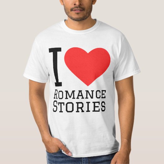 I Liebe Romangeschichten T-Shirt (Vorderseite)