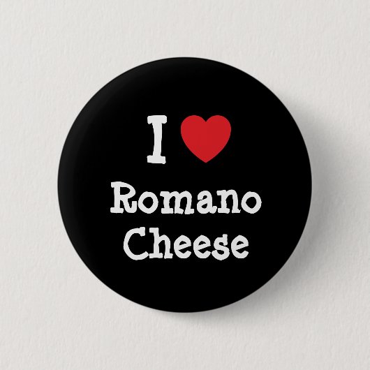 I Liebe Romano Käse T - Shirt Button (Vorderseite)