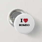 I Liebe Romeo Button (Vorne & Hinten)