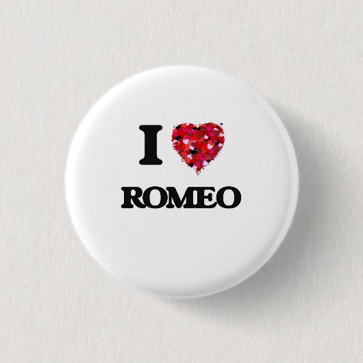 I Liebe Romeo Button (Vorderseite)
