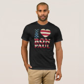I Liebe-Ron Paul Flagge T-Shirt (Vorne ganz)