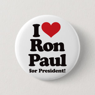 I Liebe Ron Paul für Präsidenten Button