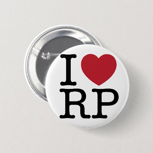 I Liebe-Ron Paul Knöpfe Button (Vorne & Hinten)