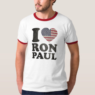 I Liebe Ron Paul patriotisch T-Shirt