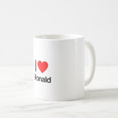 i Liebe ronald Kaffeetasse (VorderseiteRechts)
