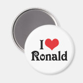 I Liebe Ronald Magnet (Vorderseite/Rückseite)