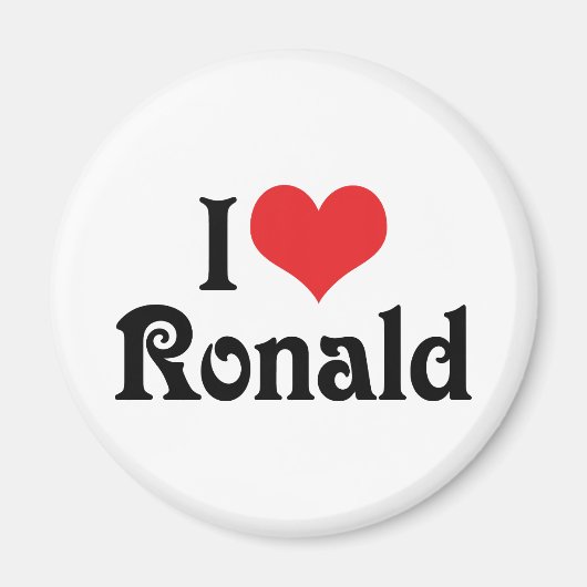 I Liebe Ronald Magnet (Vorne)