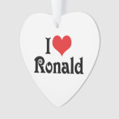 I Liebe Ronald Ornament (Vorderseite)