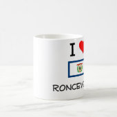 I Liebe Ronceverte West Virginia Kaffeetasse (Mittel)