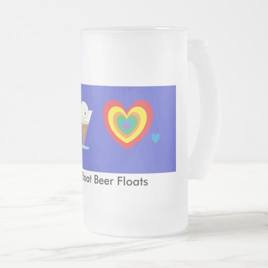 I Liebe Root Beer Floor Mattglas Bierglas (VorderseiteRechts)