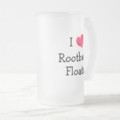I Liebe Rootbeer Floats Mattglas Bierglas (VorderseiteRechts)